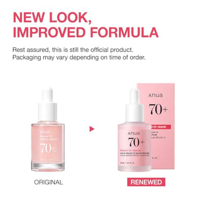 Anua Peach 70 Niacinamide Serum 30ml / brightening hydrating face serum/daily clean beauty (1.01 fl. oz.)
