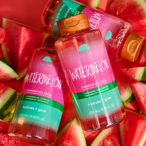 Tree Hut Watermelon Nourishing, Moisturizing & Hydrating Foaming Gel Wash, 18 oz.