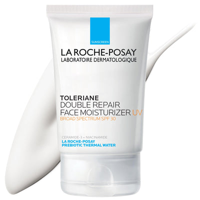 La Roche Posay Toleriane Double Repair UV SPF Moisturizer for Face, Daily Facial Moisturizer with Sunscreen SPF 30, Niacinamide and Glycerin, Oil Free, Moisturizing Sun Protection