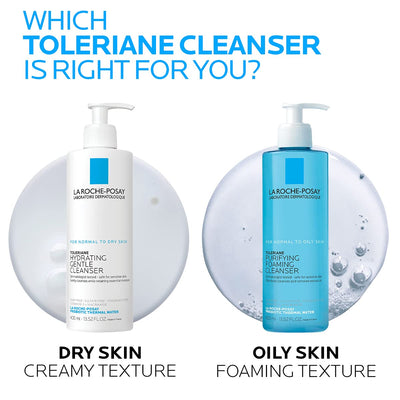 La Roche-Posay Toleriane Purifying Foaming Facial Cleanser, Oil Free Face Wash for Oily Skin with Niacinamide, Pore Cleanser Won’t Dry Out Skin, Unscented
