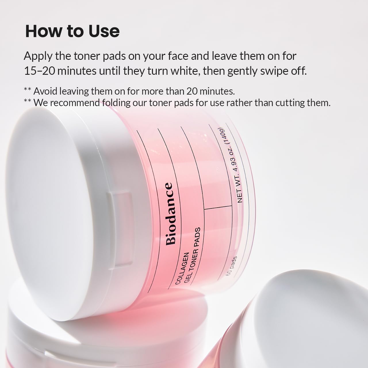 Biodance Collagen Gel Toner Pads, Pore Minimizer for Face, Improving Elasticity, Gentle Exfoliating Korean Toner Pads for Sensitive Skin, 4.93 fl.oz.(140g)*60Pads