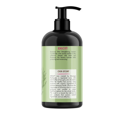 Mielle Organics Rosemary Mint Strengthening Leave-In Conditioner, Supports Hair Strength, Smooth Conditioner for Dry and Crinkled Hair, Weightless Hair Treatment