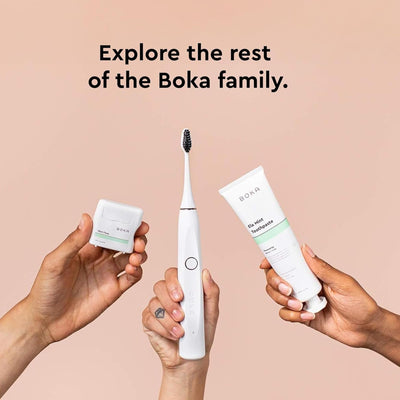 Boka Fluoride Free Toothpaste Nano Hydroxyapatite, Helps Remineralize, Appropriate for Sensitive Teeth, Whitening - for Adult, Kids Oral Care - Refresh Mint Flavor, 4 Fl Oz 3Pk
