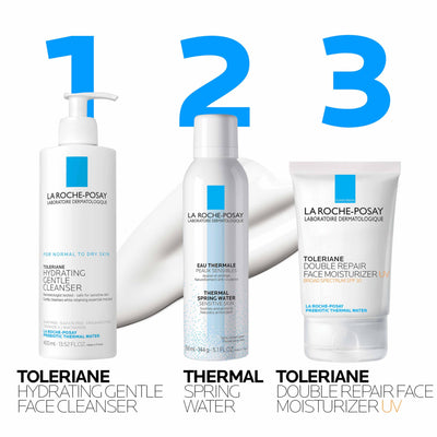 La Roche Posay Toleriane Double Repair UV SPF Moisturizer for Face, Daily Facial Moisturizer with Sunscreen SPF 30, Niacinamide and Glycerin, Oil Free, Moisturizing Sun Protection