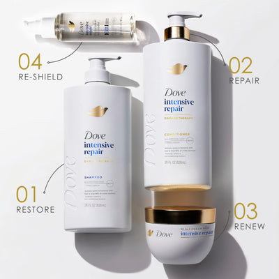 Dove Shampoo Intensive Repair for Damaged Hair with Bio-Protein Care Technology and Amino Serum 28 Fl Oz