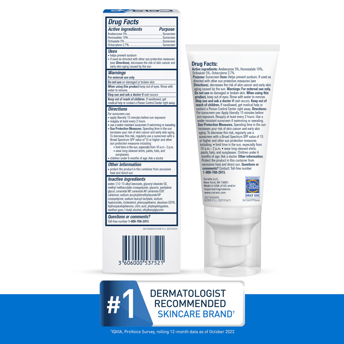 CeraVe Ultra-Light Moisturizing Lotion With SPF 30, Daily Face Moisturizer with SPF, Formulated with Hyaluronic Acid & Ceramides, Broad Spectrum SPF, Oil Free, Matte Finish, 1.7 Ounce